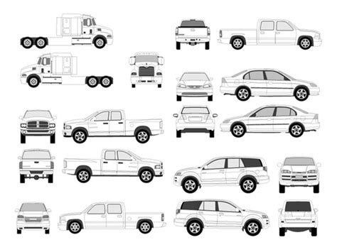 Pro Vehicle Outlines Free vector in Adobe Illustrator ai ( .ai ) vector illustration graphic art ...