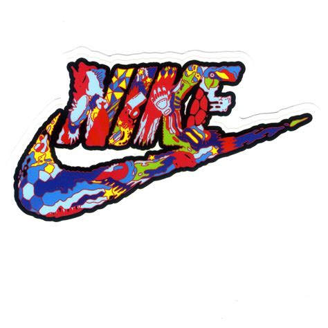 #1168 Nike swoosh Art Painting , 6x11 cm, decal sticker - DecalStar.com ...