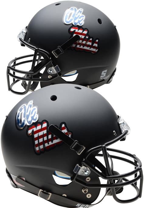 Ole Miss Rebels Schutt USA Theme Replica Football Helmet - Walmart.com ...