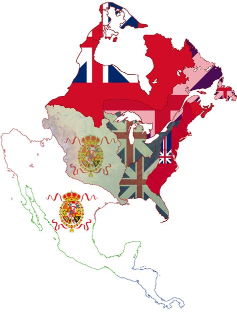 Flag Map of spanish empire And British empire by rssc2021 on DeviantArt