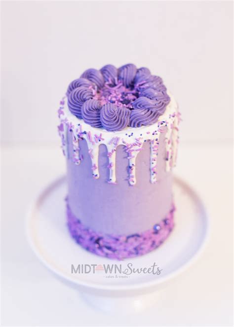 Purple Drip Cake – Midtown Sweets