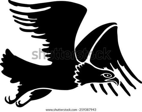 Silhouette Eagle Flight Vector Illustration Stock Vector (Royalty Free) 259387943 | Shutterstock