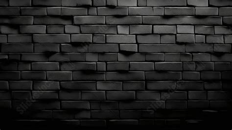 Wall Gray Black Bricks Powerpoint Background For Free Download - Slidesdocs