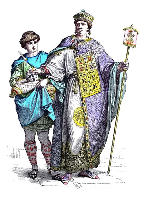 Byzantine fashion history. Costumes and modes from 5th to 6th century.