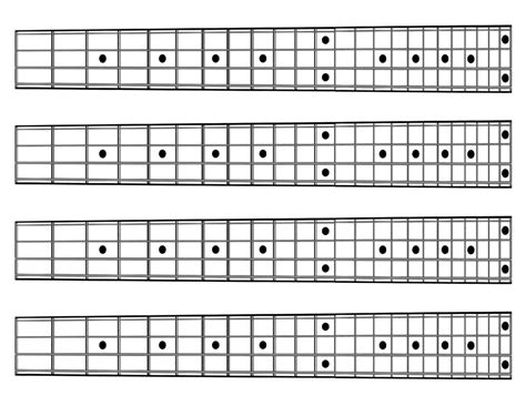 Guitar Fretboard Printable