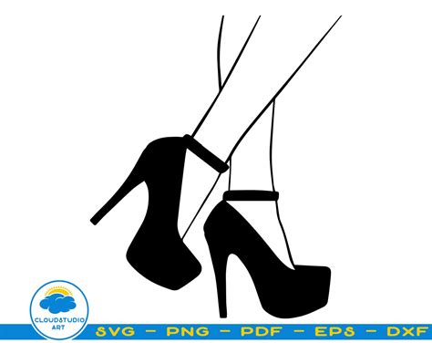 Digital Prints Art & Collectibles High Heels SVG High Heels DXF High ...