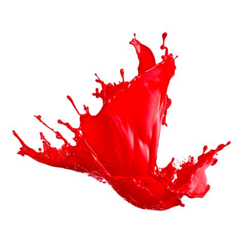 HD Red Liquid Paint Splash transparent background AI Generative 27296707 PNG