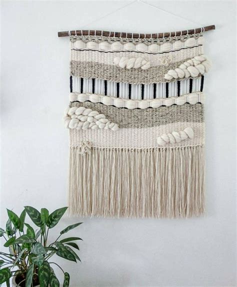 Large Woven Tapestry Wall Hanging Macramé Wall Hanging Mid | Etsy