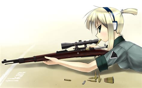 Download Anime Material Sniper HD Wallpaper