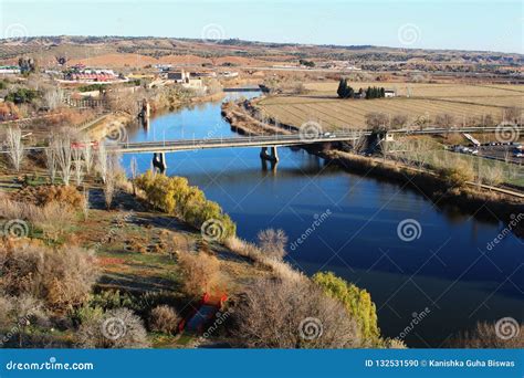 High Bridge View of the Tagus River in Toledo, Spain Stock Photo - Image of skyline, calm: 132531590