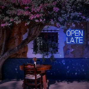 Open Late Neon Sign, Open Neon Bar, LED Open Sign, Open Sign for Business, Open Neon Sign, Open ...