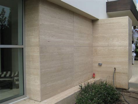 Exterior Cladding - Novana Travertine Marble - | Exterior tiles, Wall exterior, Exterior wall ...