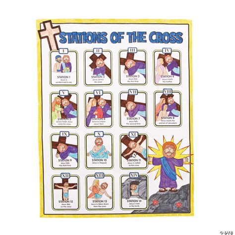 Color Your Own Stations of the Cross Posters