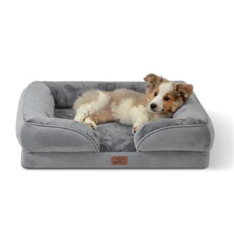 Bedsure Orthopedic Dog Bed for Medium Dogs - Waterproof Dog Bed Medium, Foam Sofa with Removable ...