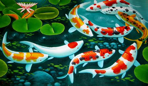 Koi Pond Wallpaper - WallpaperSafari