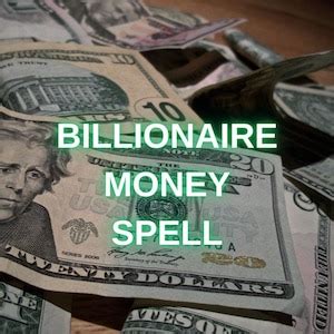 Billionaire Money Spell, Voodoo Ritual, Ritual of Money, Same Day Casti Wealth Spell - Etsy