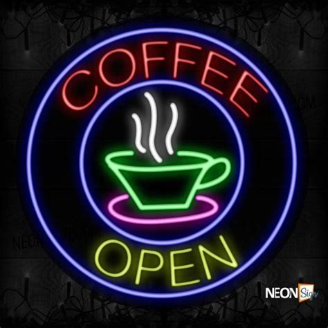 Coffee Open Neon Signs | NeonSign.com