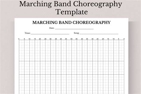 Printable Marching Band Choreography Guide, Marching Band Choreography ...