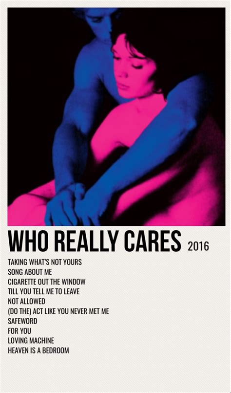 who really cares | Music poster, Tv girls, Girl posters