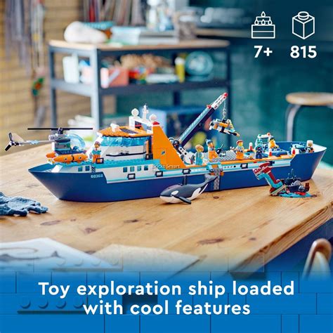 LEGO 60368 City Arctic Explorer Ship Building Toy Set