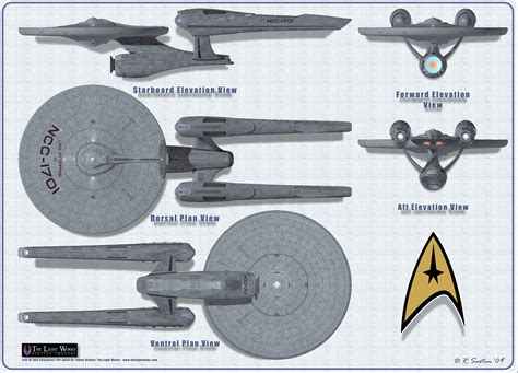 Enterprise Star Trek USS Discovery Blueprints