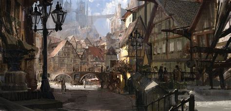 Twitter | Fantasy landscape, Concept art, Fantasy city