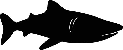 whale shark black silhouette 38103531 Vector Art at Vecteezy