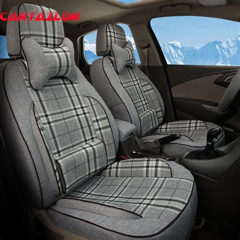 CARTAILOR Auto Seat Cover Custom Fit For Buick Encore Cover Seats Car Accessories Linen Seat ...