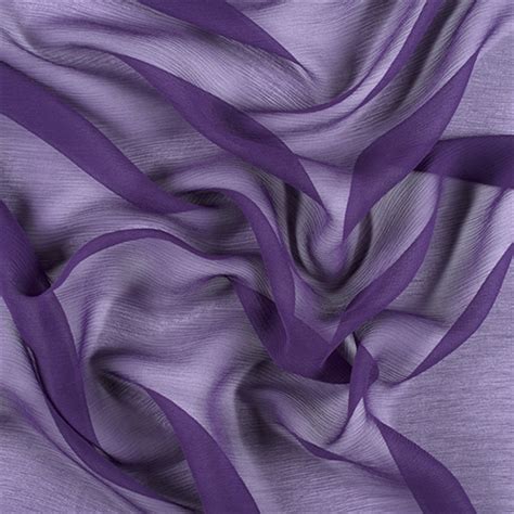 Purple Crinkled Silk Chiffon, Fabric By the Yard - Walmart.com