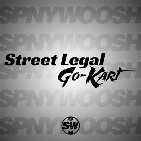 Street Legal Go-Kart Car Decal | Spinnywhoosh Graphics