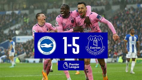 BRIGHTON 1-5 EVERTON | Premier League highlights - Win Big Sports