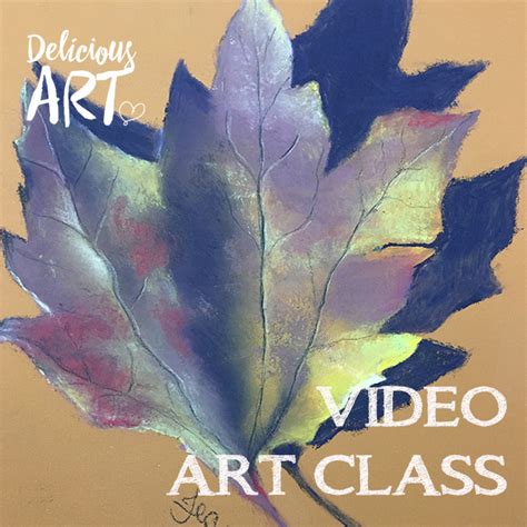 Video – Beginners. How to paint an Autumn Leaf – Delicious Art