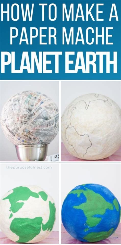 How to make a paper mache globe - The Purposeful Nest