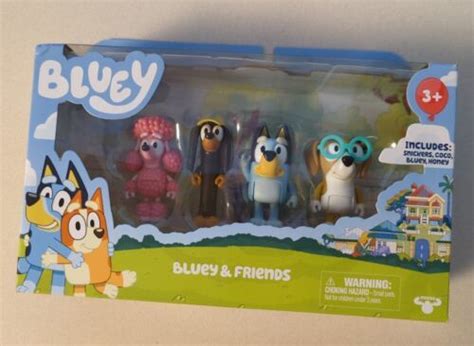 Bluey And Friends 4 Pack Snickers Coco Bleuy And Honey NEW | #4579435700