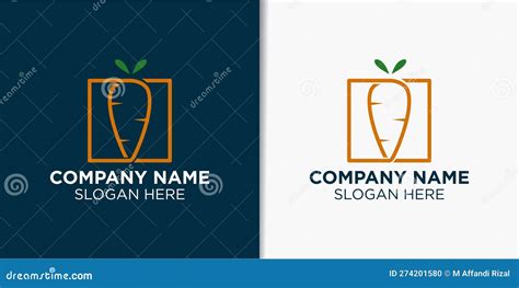 Carrot logo design concept stock vector. Illustration of element ...