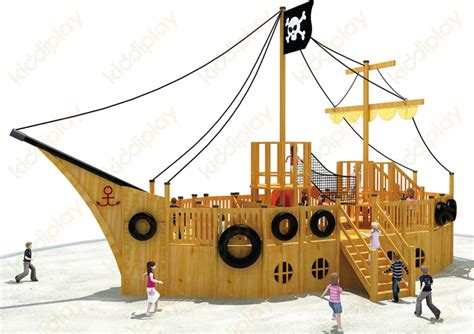 Wooden Pirate Ship Playground Equipment for Children - Buy Wooden Pirate Ship, playground ...