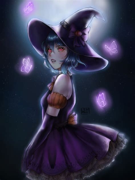 ArtStation - Anime witch girl