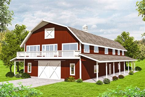 Terrific Storage in Barn-Style House Plan - 35567GH | Architectural ...