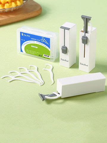 1 PC Portable Automatic Toothpicks Holder Disposable Dental Floss Organizer Box For Toothpick ...