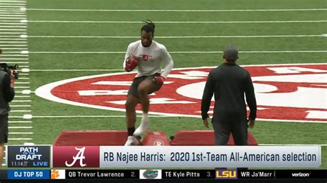 Alabama RB Najee Harris pro day highlights