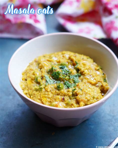 Masala Oats Recipe, Vegetable Savory Oats - Raks Kitchen