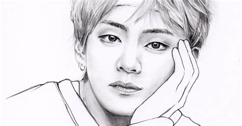 Bts V Idol Drawing