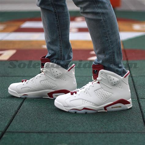 Air Jordan 6 "Maroon" - On-Feet Images - SneakerNews.com