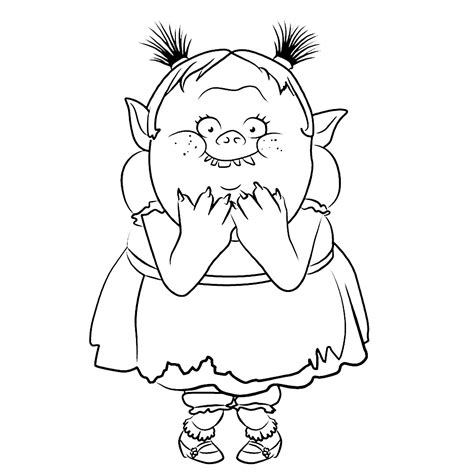 Bridget - Trolls Coloring Pages for Kids