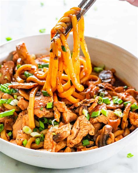 Hoisin Chicken Udon Noodles - Jo Cooks