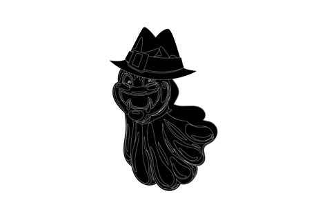 Halloween Cute Ghost Silhouette Graphic by fadhiesstudio · Creative Fabrica