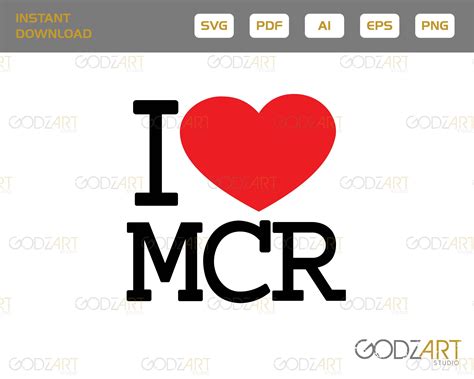 I Love Manchester Logo Artwork Holidays Ai ,pdf, Svg,eps,png - Etsy