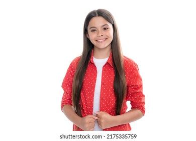 Portrait Happy Smiling Teenage Child Girl Stock Photo 2175335759 ...