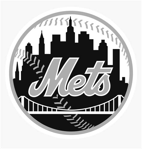 New York Mets Logo Black And White - Ny Mets, HD Png Download , Transparent Png Image - PNGitem