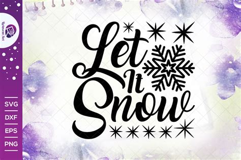 Let It Snow SVG Cut File | Christmas Svg | Christmas Snow Svg | Snowflake Svg | T-shirt Design ...